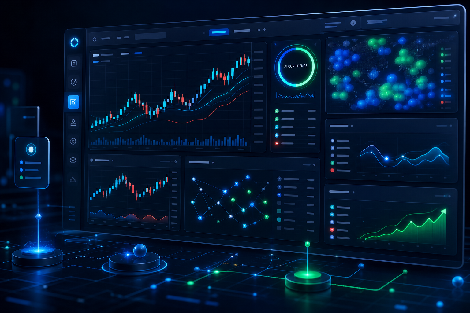 Gainvest Trader software mockup